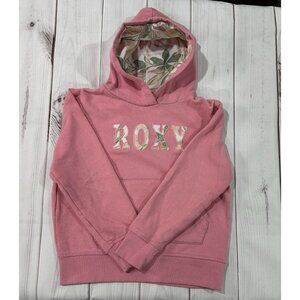 ROXY Girl's Hoodie Pullover Pink Comfortable Size 7-8 Cute